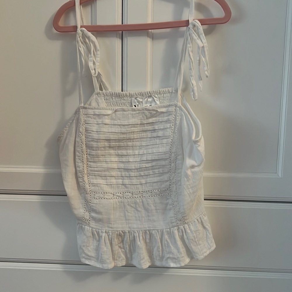 Violet Romance white tank top. Size 10 but fits like a medium, only worn once.